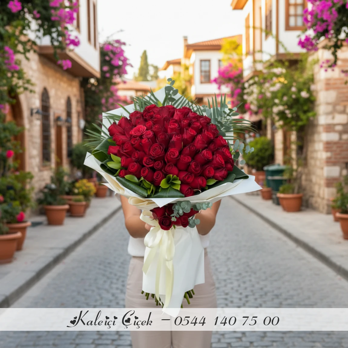 101 Adet Kırmızı İthal Güller 70Cm