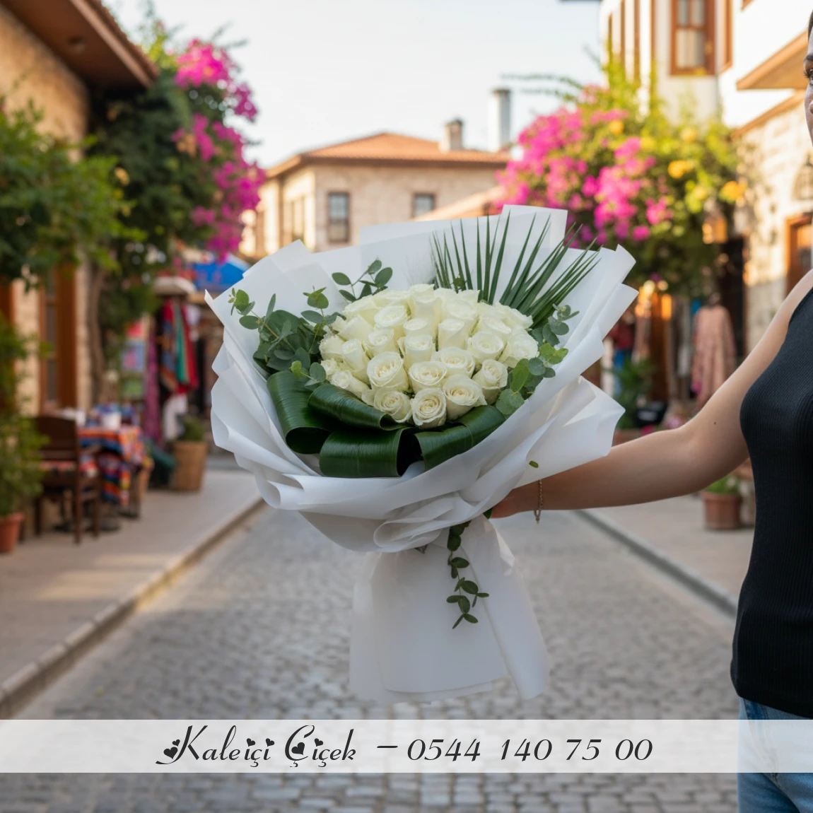 25 Adet Beyaz İthal Güller