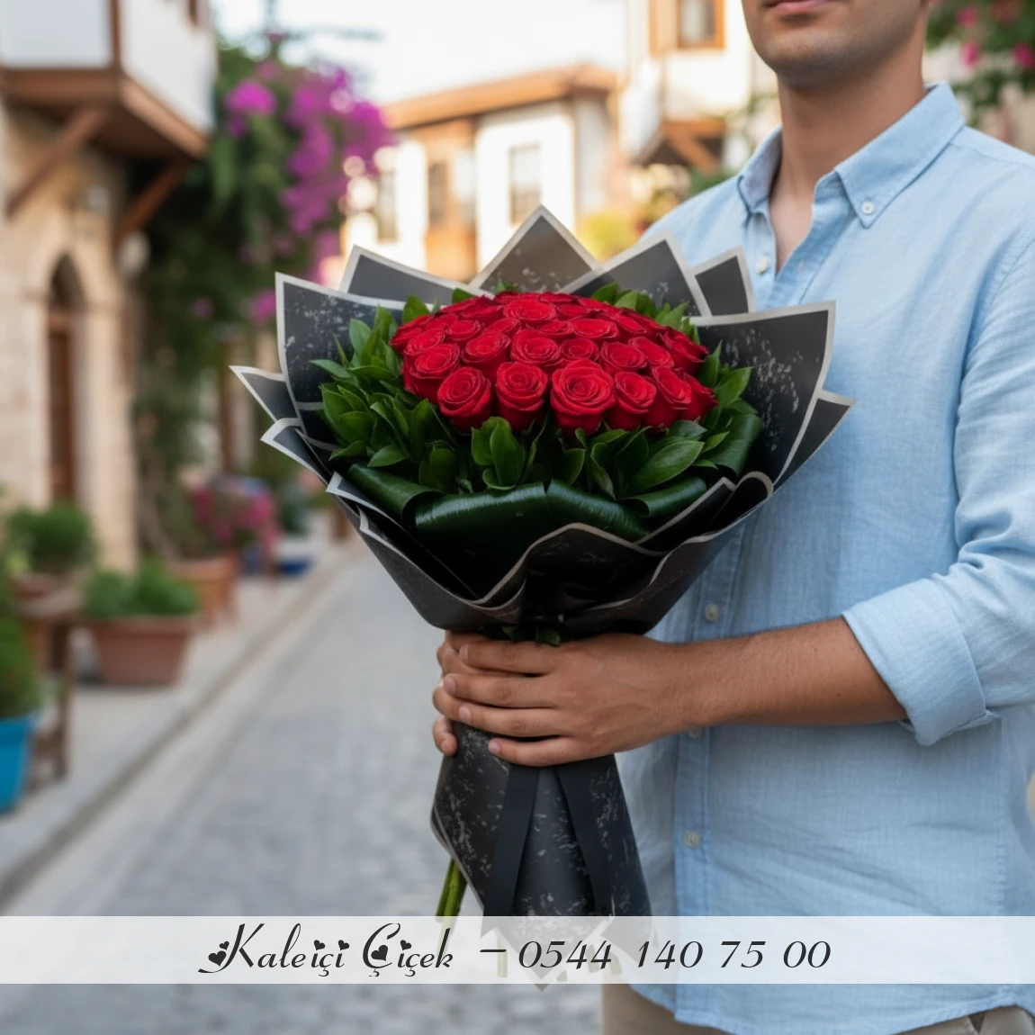 41 Adet Kırmızı İthal Güller 70Cm