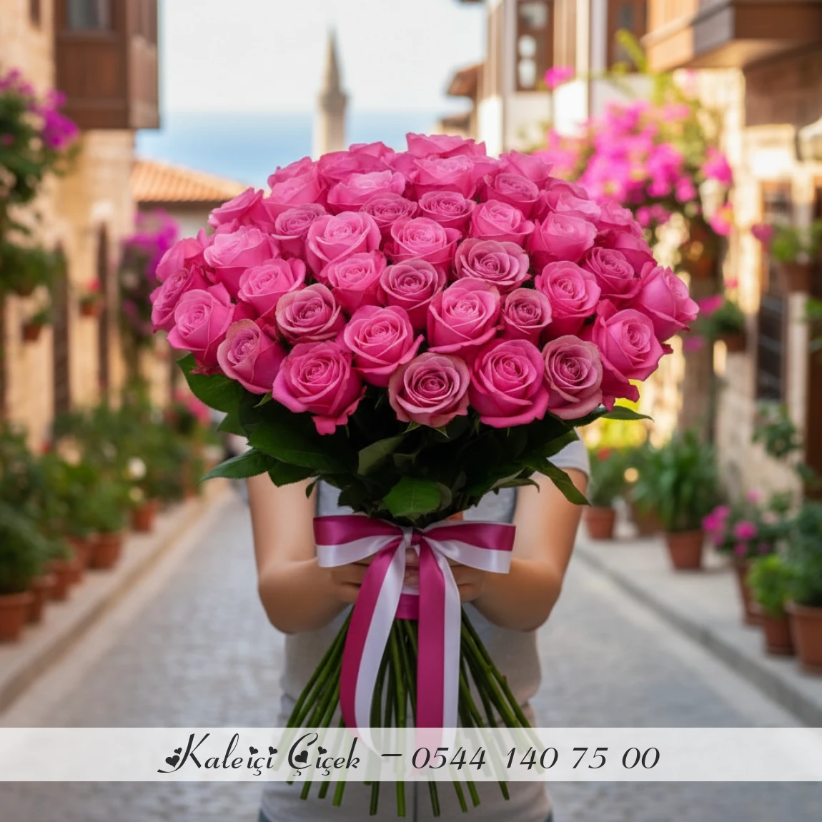 41 Adet Premium Pembe Gül