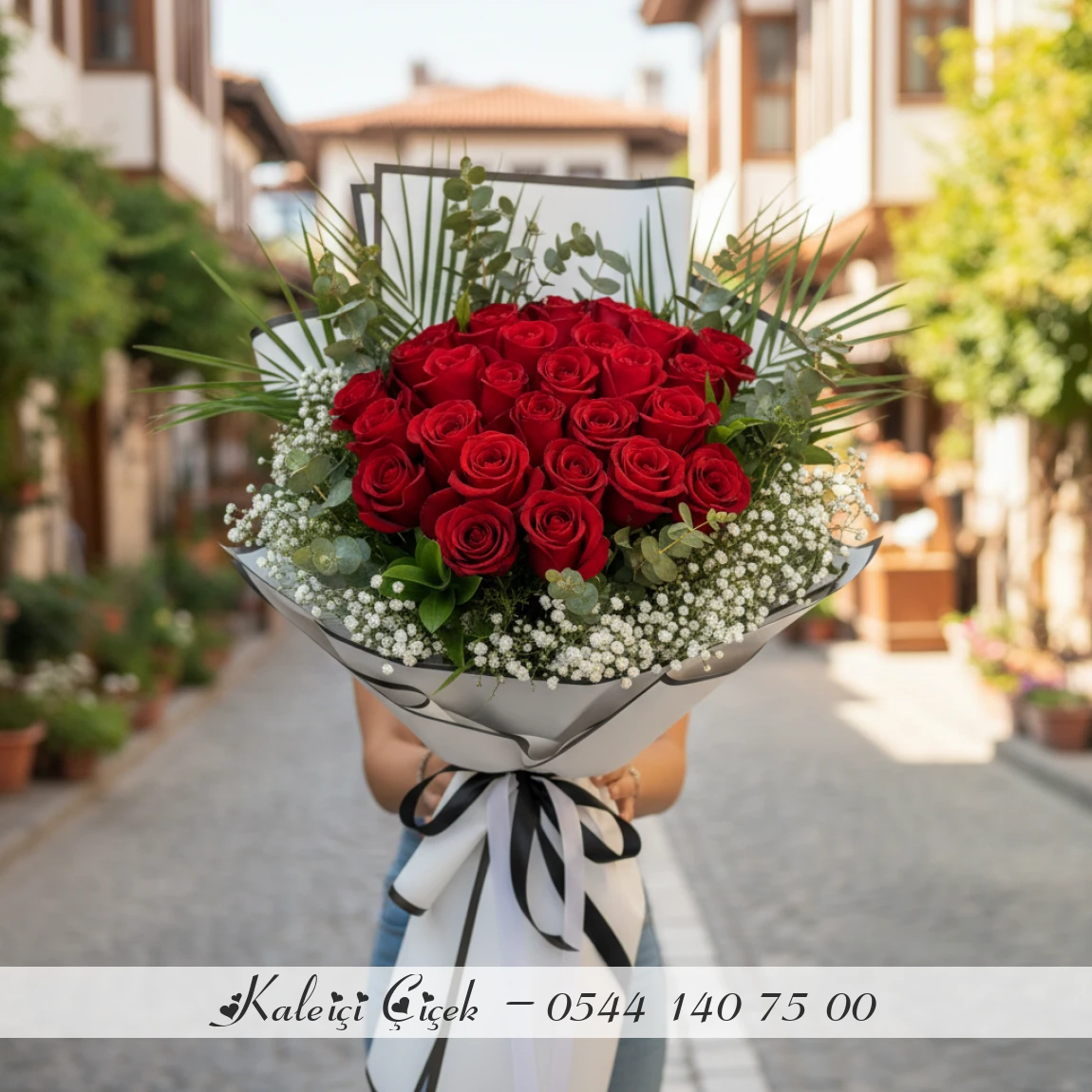 41 Kırmızı İthal Güller 70Cm