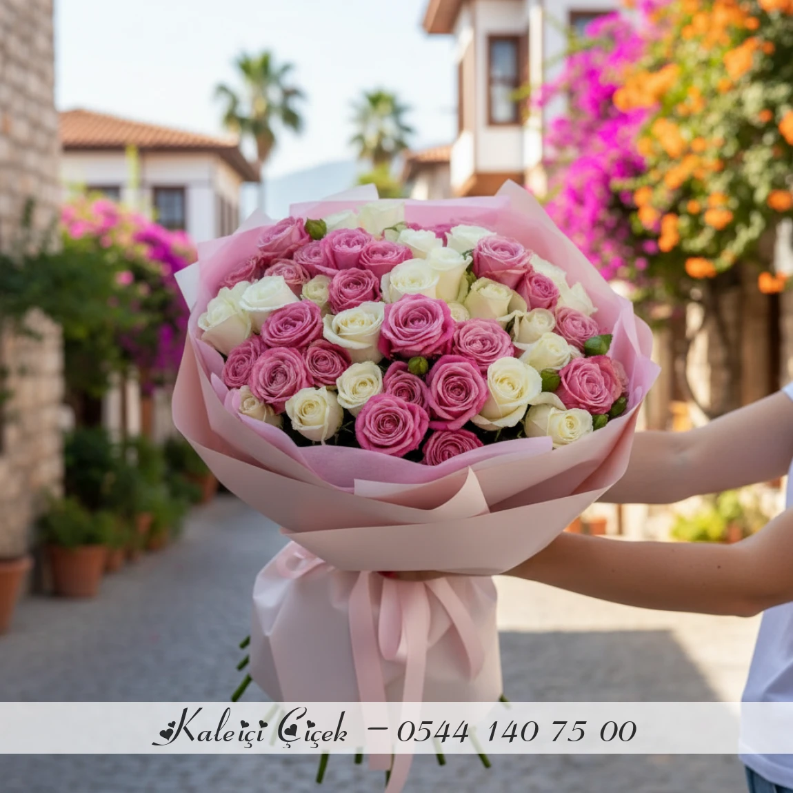 51 Adet Karışık Gül Buketi