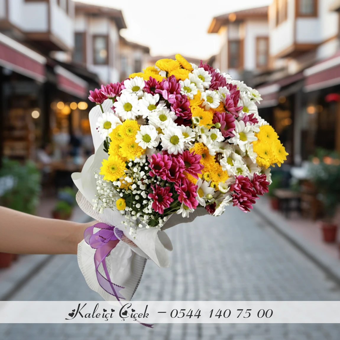Bahar Çiçekleri Buketi Kucak Dolusu Büyük