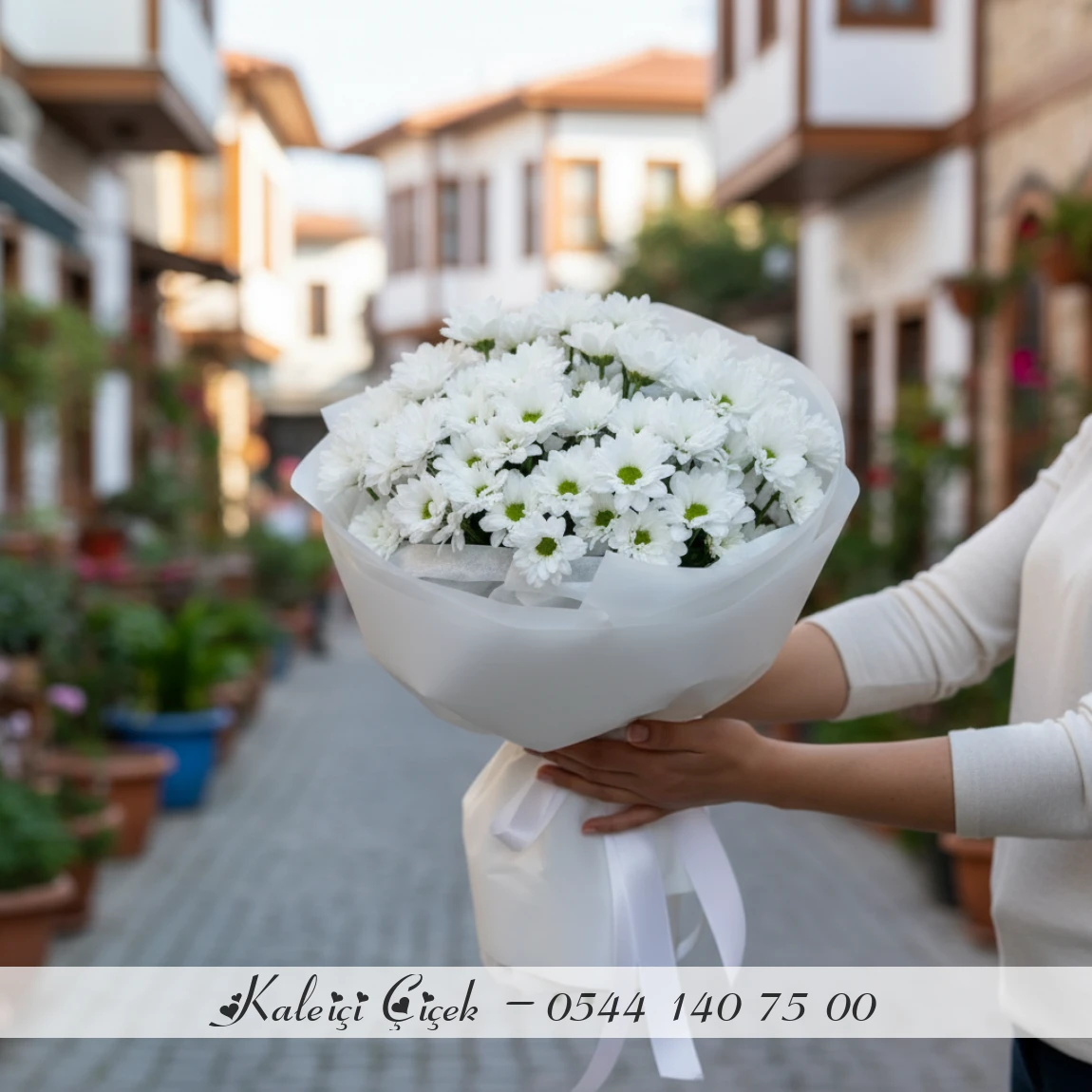 Beyaz Papatya Saflık Buketi