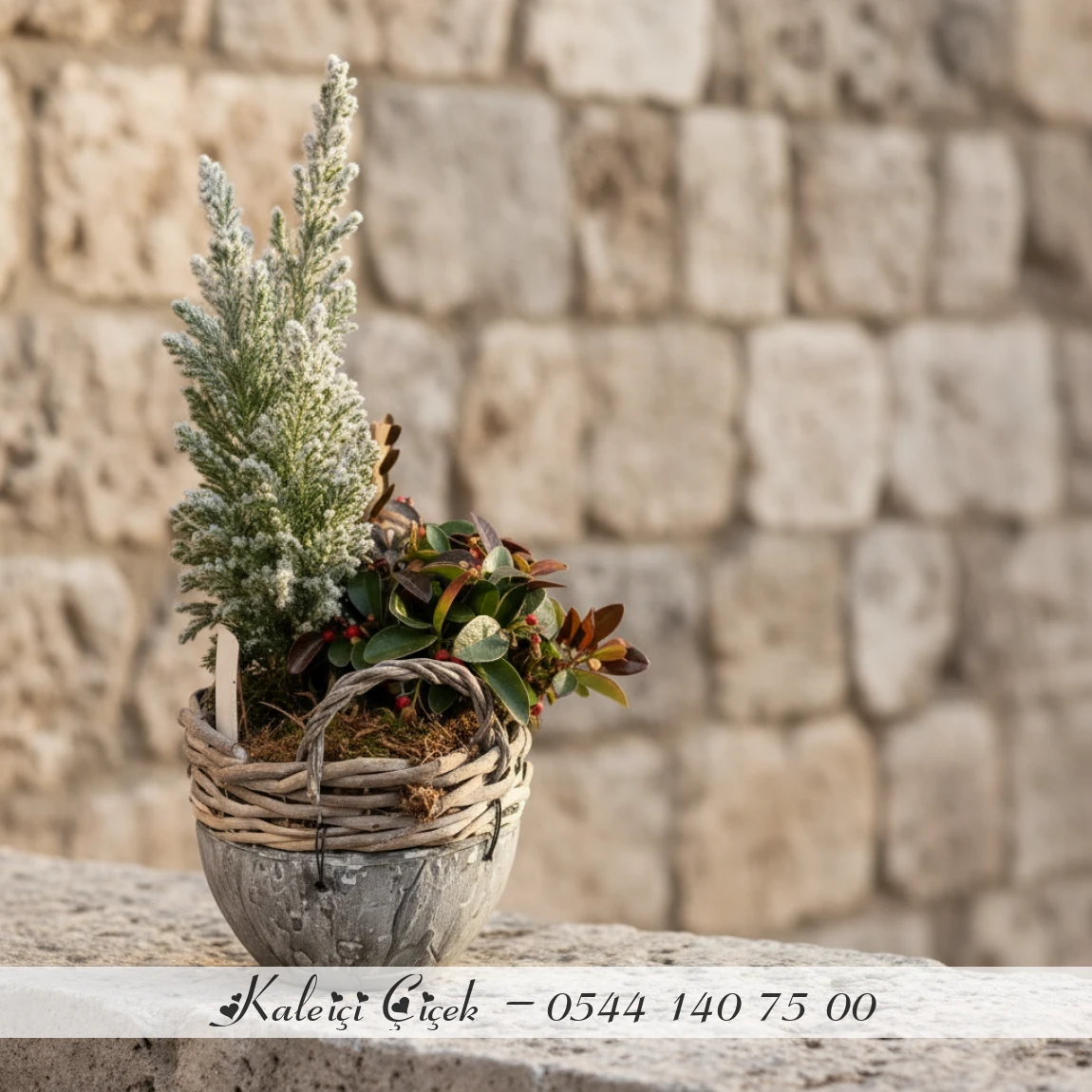 Hasır Kış Sepeti