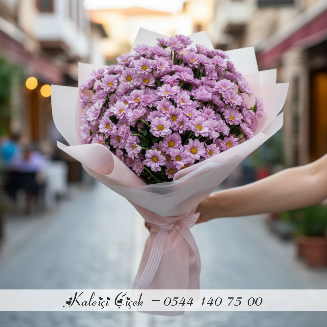 Pastel Krizantem Buketi