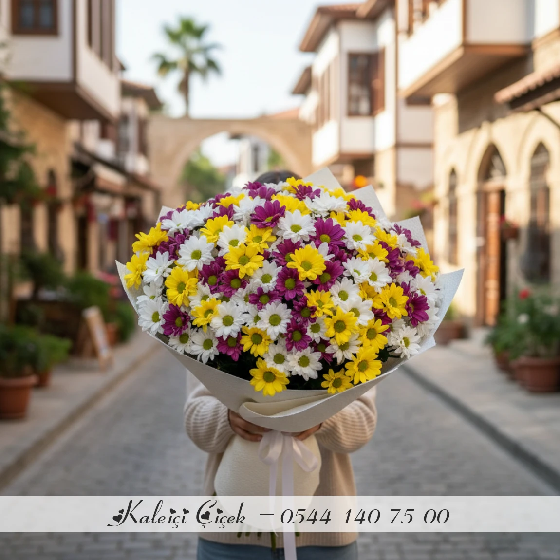 Rengarenk Papatya Buketi