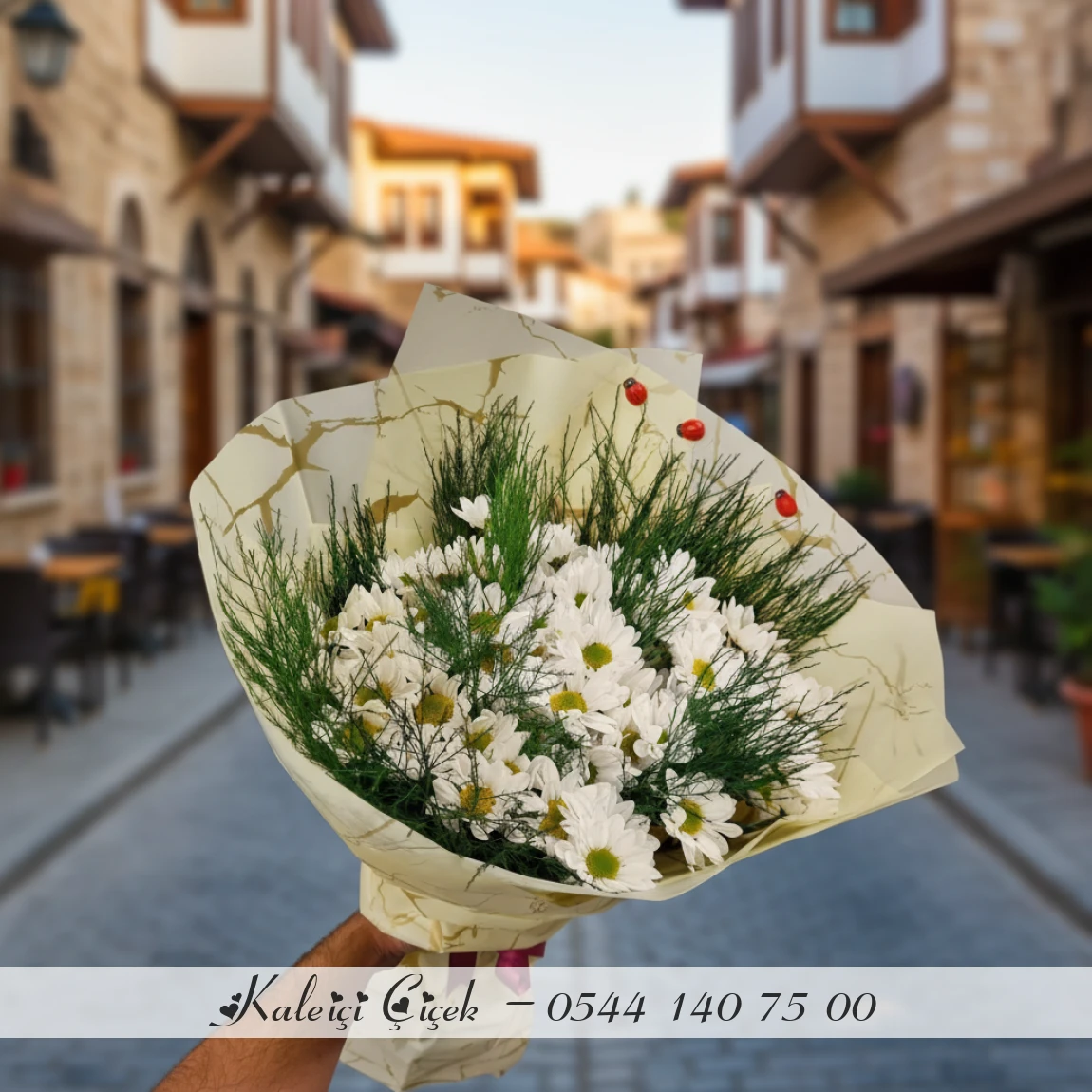 Sade Papatya Buketi̇