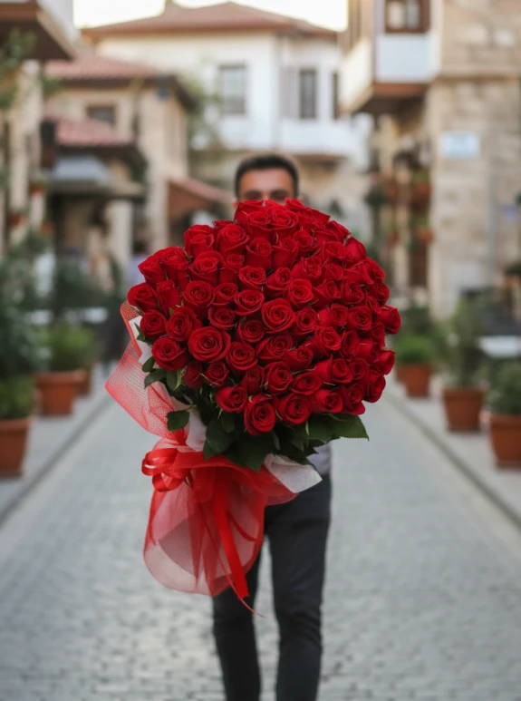 101 Adet Gül Buketi