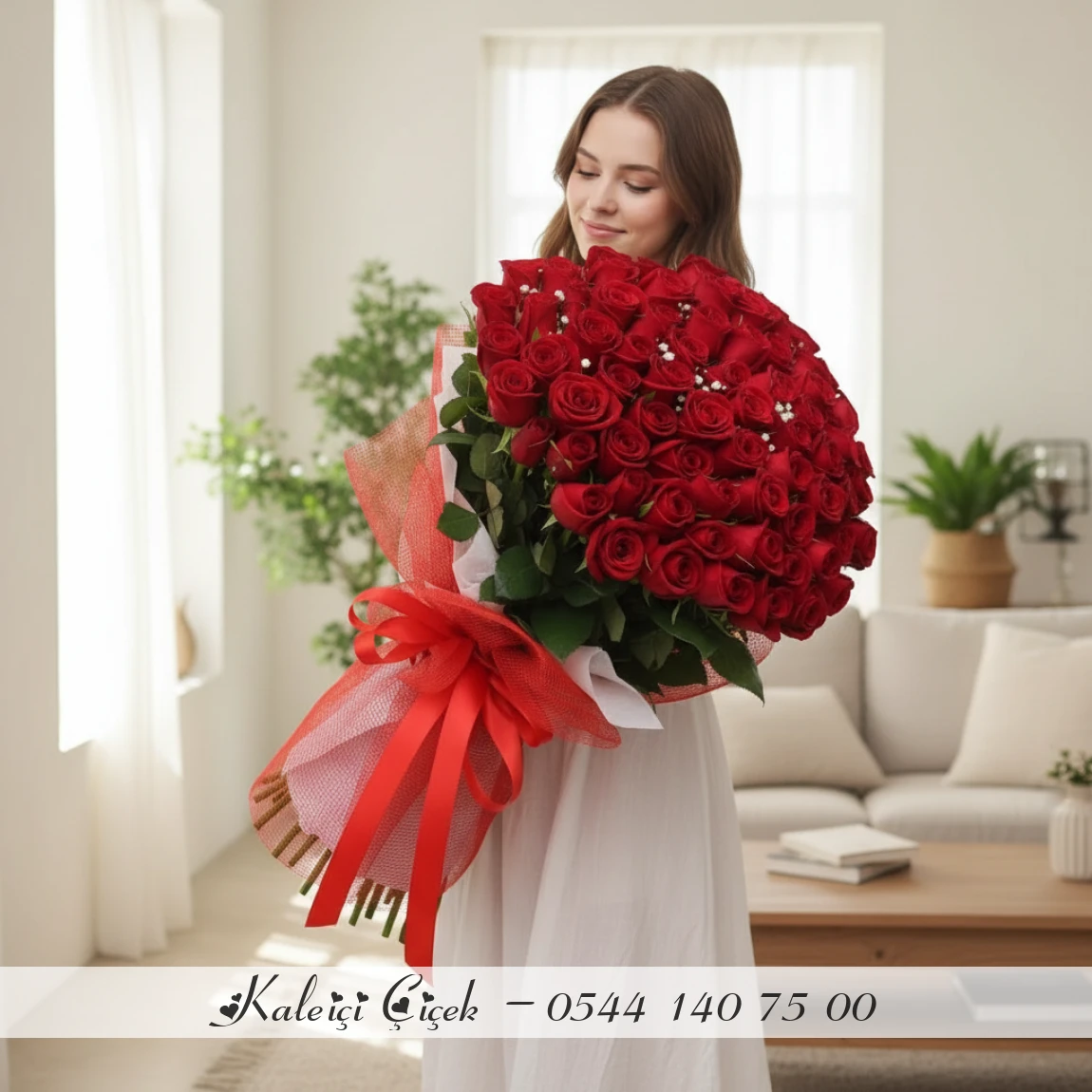 101 Adet İthal Güller 70Cm