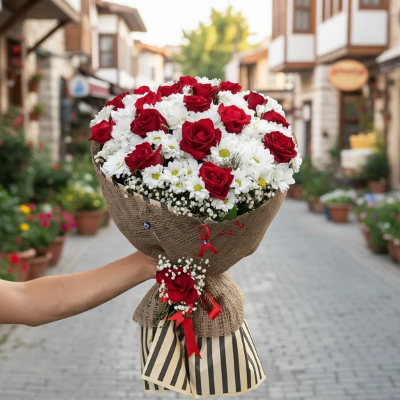 17 Gül Ve Papatyalar Kucak Dolusu