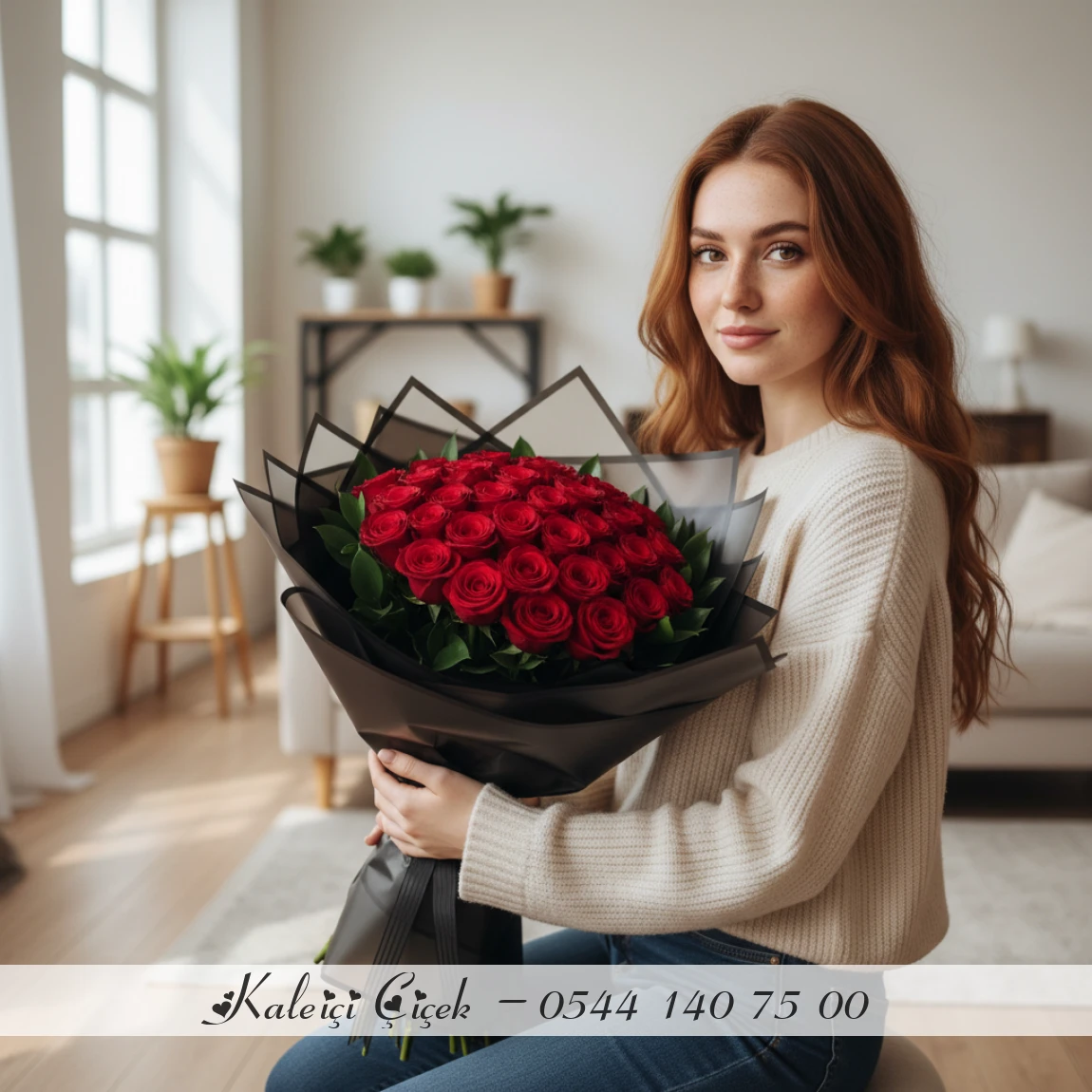 31 Kırmızı İthal Güller 70Cm