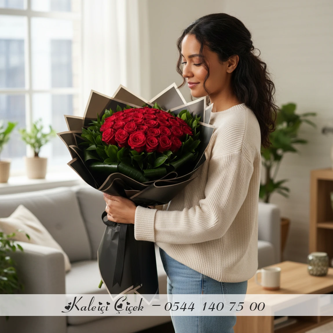 41 Adet Kırmızı İthal Güller 70Cm