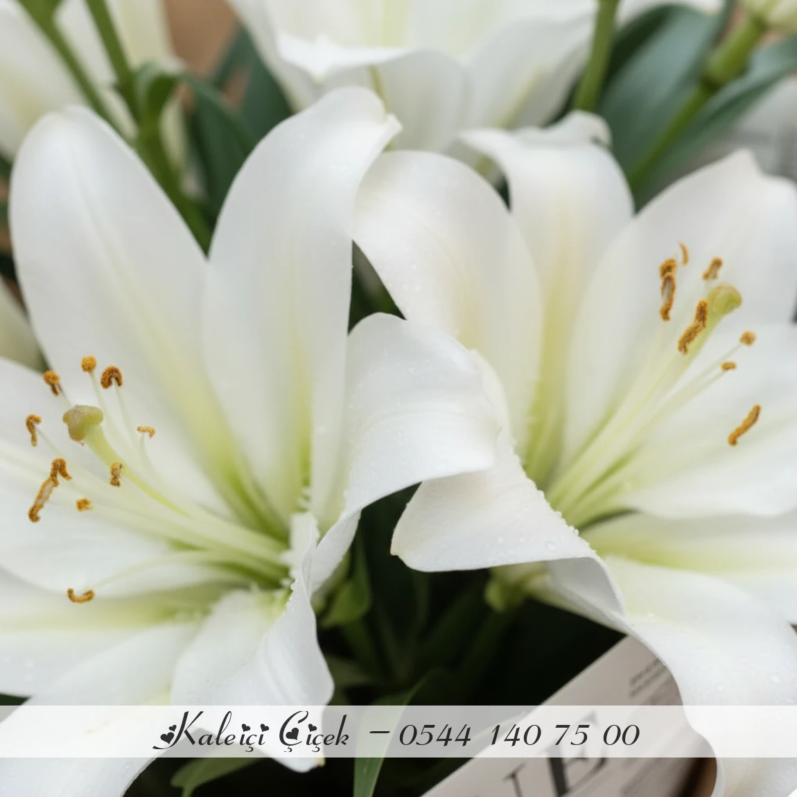 Beyaz Lilyum Buketi