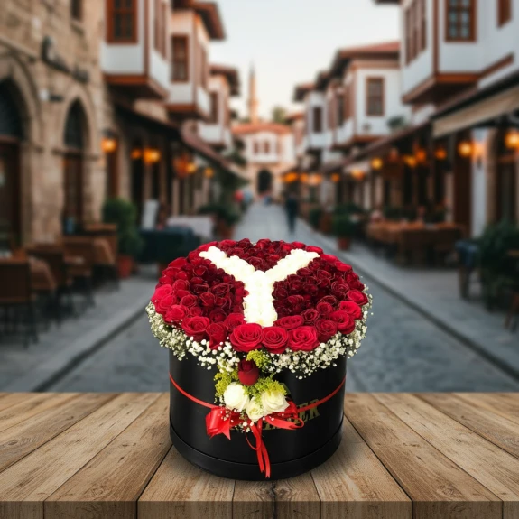 Büyük Kutuda Harfli Gül Aranjmanı