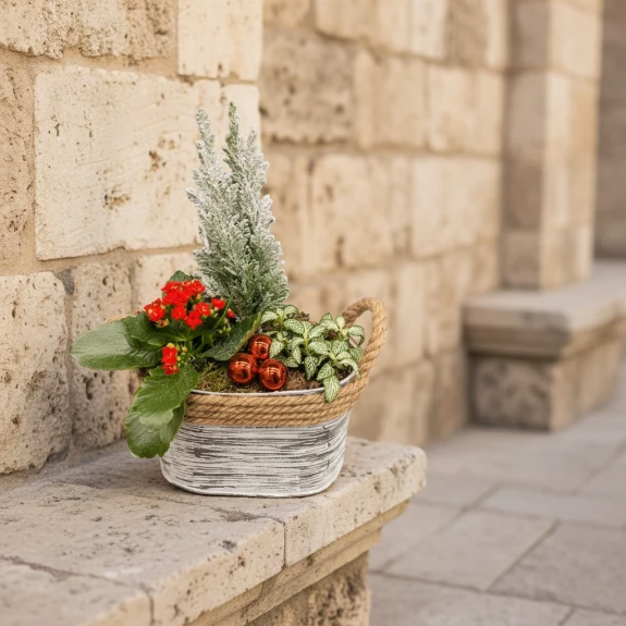 Karlı Yılbaşı Aranjmanı