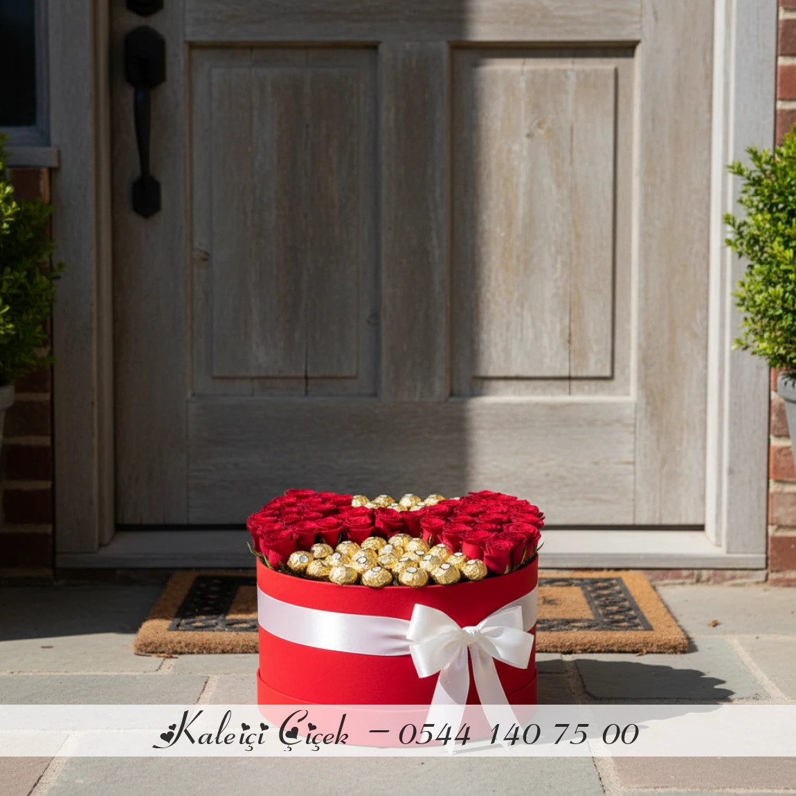 Kutuda 41 Adet Kırmızı Gül Ve Ferrero Rocher Çikolata