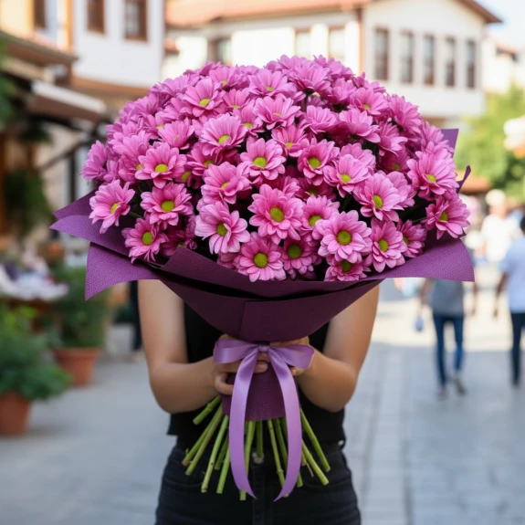Lila Saf Neşe Buketi