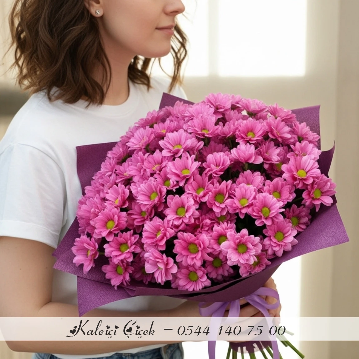 Lila Saf Neşe Buketi