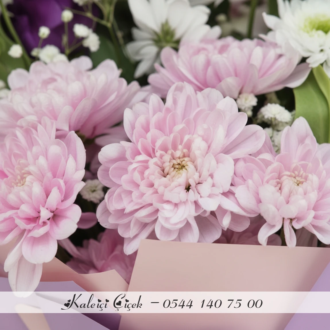 Pastel Tonlarda Bahar Buketi