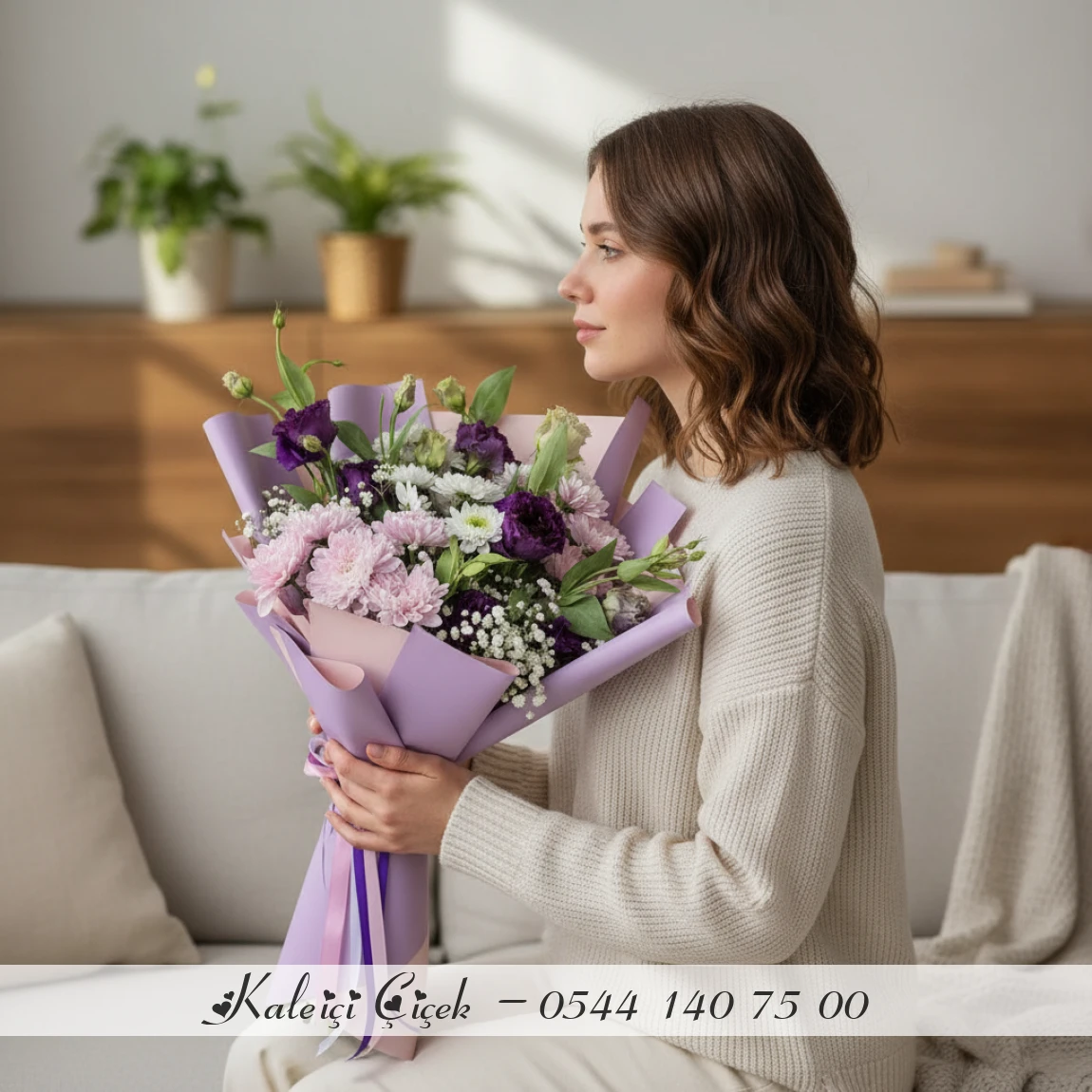 Pastel Tonlarda Bahar Buketi