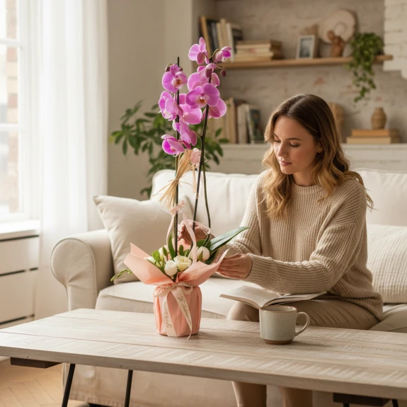 Pembe Benekli Orkide