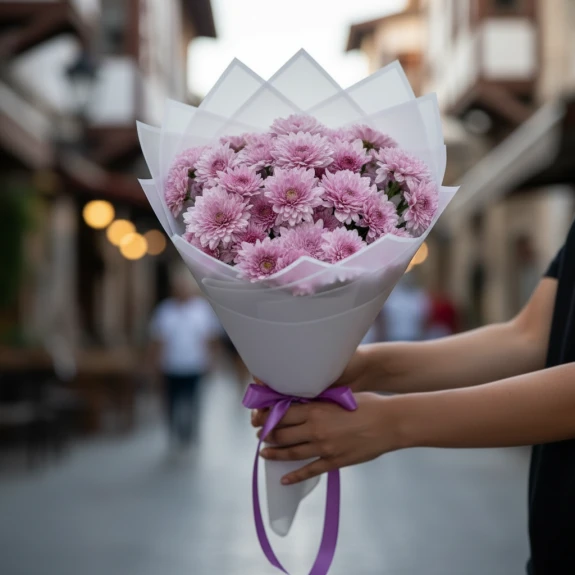 Pembe Krizantem Zarafeti