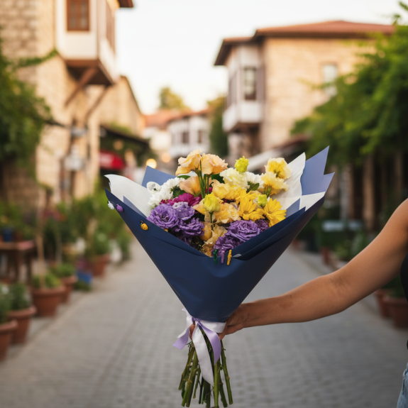 Renkli̇ Li̇syantus Ve Papatyalar