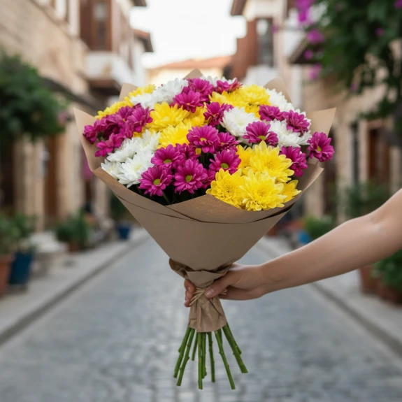 Renkli Neşe – Papatya Buketi