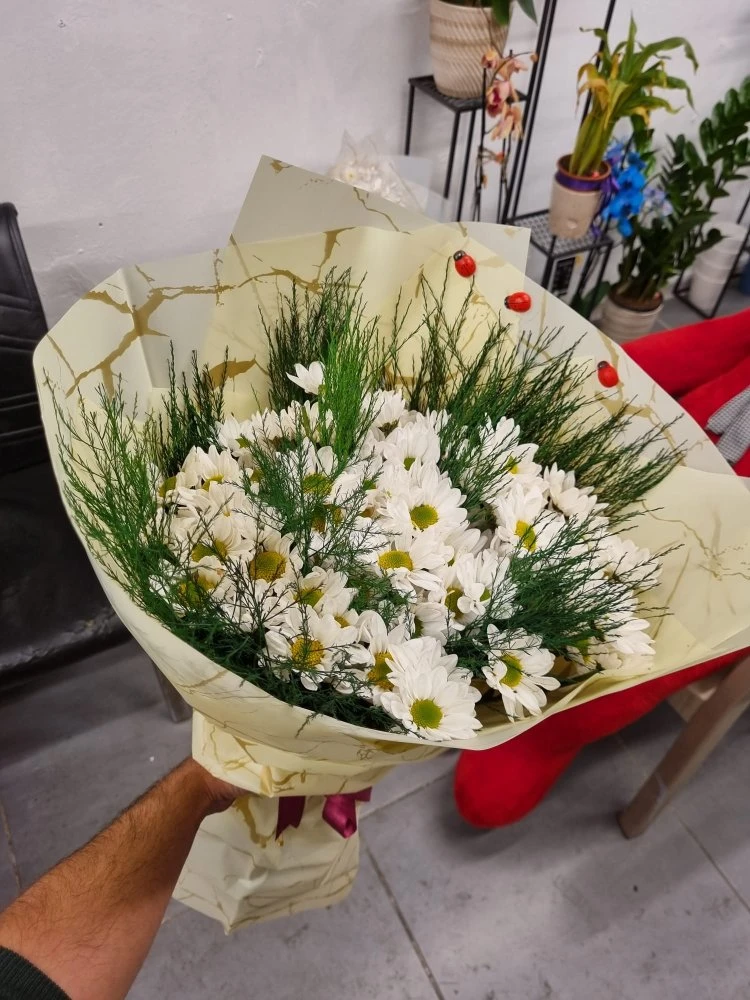 Sade Papatya Buketi̇