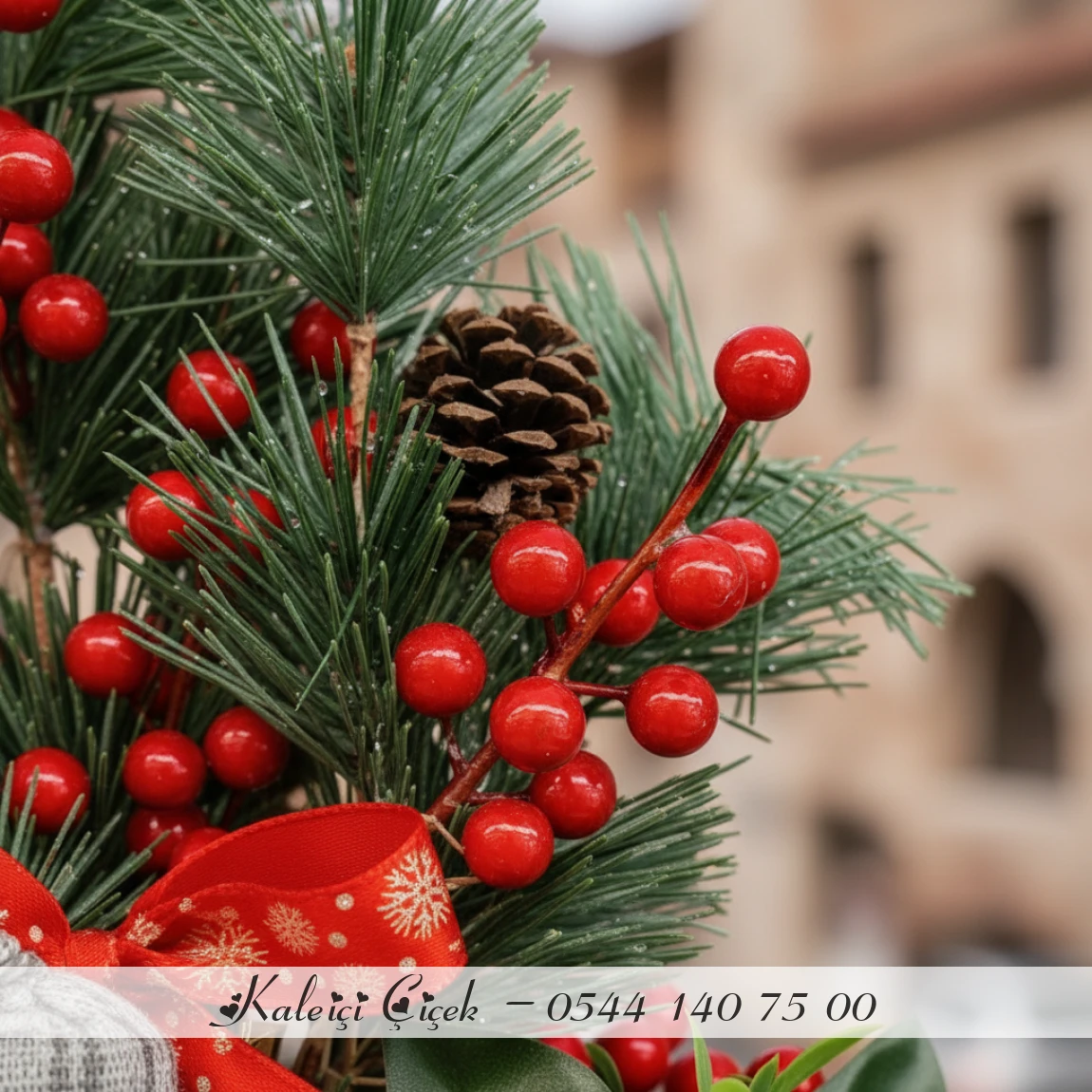 Seramik Kış Aranjmanı