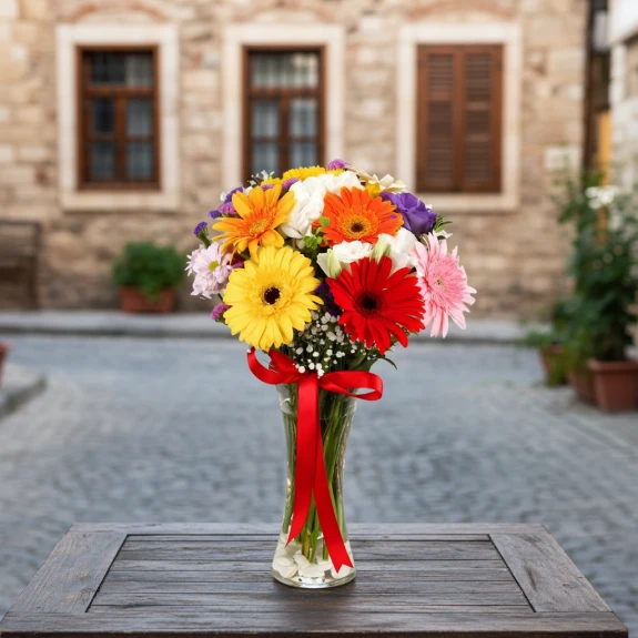 Vazoda Kır Çiçekleri