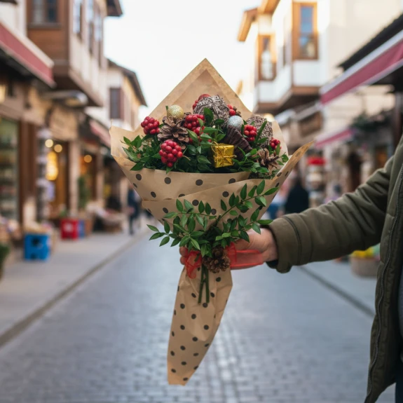 Çam Kozalaklı Kokina Buketi